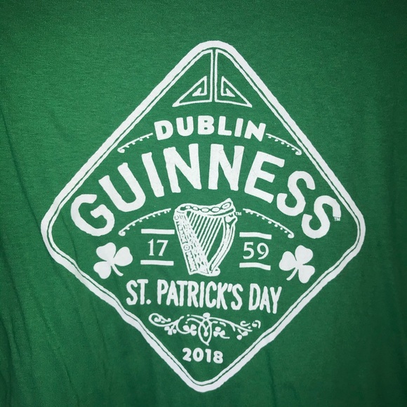 Guinness Tee Green St Patrick’s Day 2018 Short Sleeve Tee Sz XL BNWOT - Picture 3 of 6